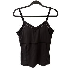 Fabletics Brooklyn Tank V-Neck Adjustable Straps, Black, size M